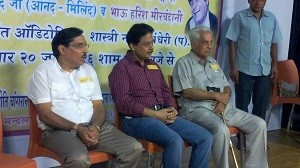T MANWANI ANAND,MUSIC DIRECTOR ANANDJEE AND BHAU HARISH MIRCHANDANI.