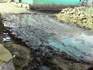 पीपलखेड़ी के रास्तों में हो रहा कीचड़ ग्राम पंचायत का नही ध्यान