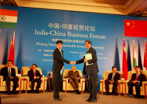 in shanghai, china with PM Modi